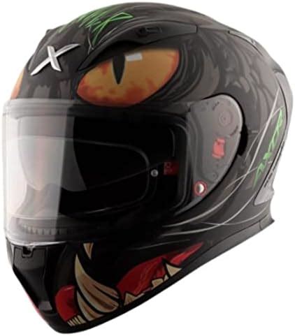 Axor Helmets Street Panther Helmet (Dull Black Grey, Large) : Amazon.in ...