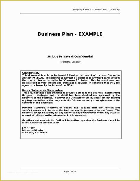 Example of Business Plan Proposal 的图像结果