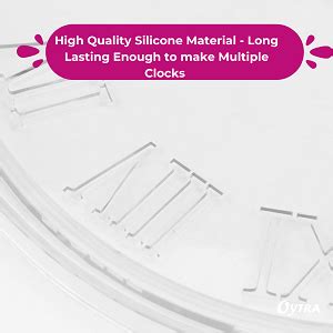 Buy Oytra Resin Mould DIY Clock Art Silicone Mold 8 Inch with Roman ...