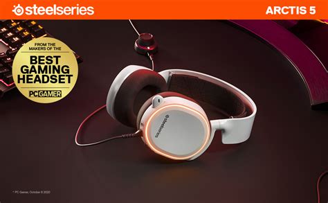 SteelSeries Arctis 5 | RGB Illumination | Wired Over Ear Headphones ...