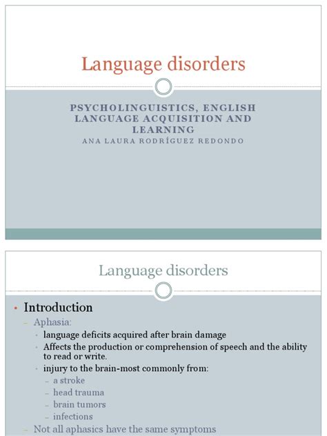 Image result for Aphasia Language Disorder