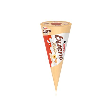 Kinder Bueno White Chocolate Hazelnut Ice Cream Wafer Cone 62G ...