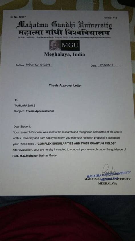 [Resolved] Mahatma Gandhi University, Meghalaya — Verification of ...