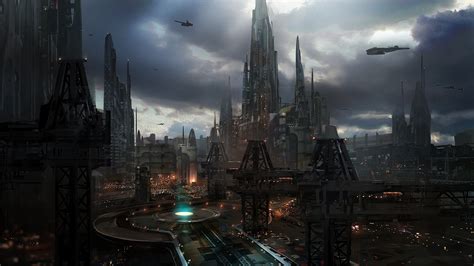 Sci-fi cityscape concept art by James Paick : r/ImaginaryCityscapes