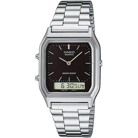 Casio Vintage Series Analog-Digital Black Dial Unisex Watch - AQ-230A ...