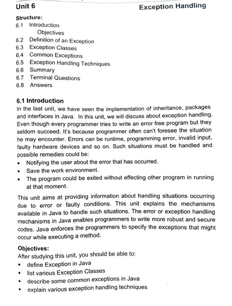 Exception Handling - object oriented programming - java - Studocu