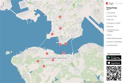Hong Kong Printable Tourist Map | Sygic Travel