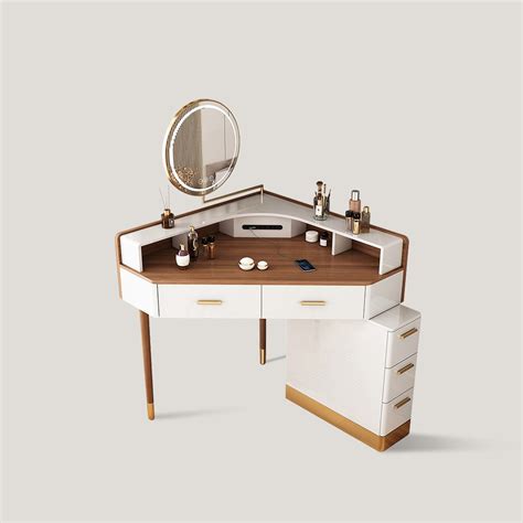 Corner Makeup Vanity Table