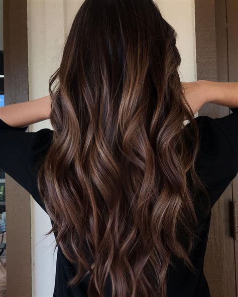 Long Dark Hairstyles With Highlights | Best Hairstyles Ideas