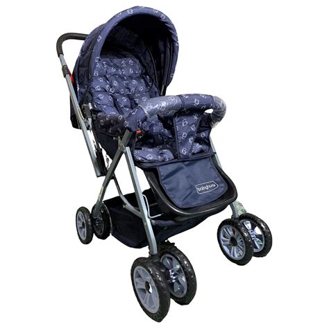 Buy Babyhug Comfy Ride Stroller with Reversible Handle - Blue Online at ...
