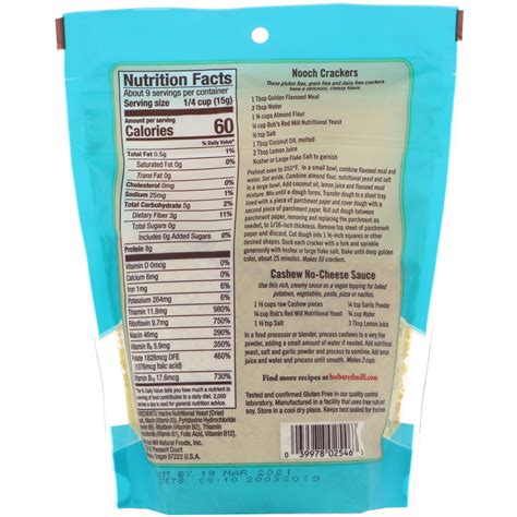 Bob's Red Mill, Large Flake Nutritional Yeast, Gluten Free, 5 oz (142 g ...