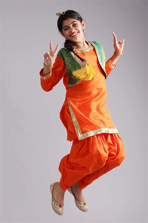 Buy The Dance Bible Girls Punjabi Bhangra Gidda Dance Costume (Salwar ...