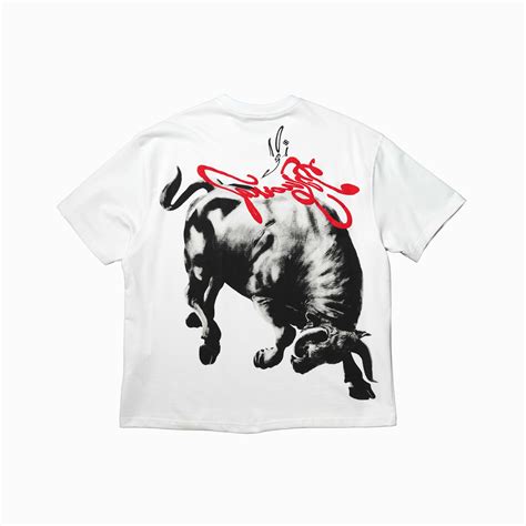 White Lambo T-Shirt - Buy Puff Printed White Lambo T-Shirt Online| BLUORNG