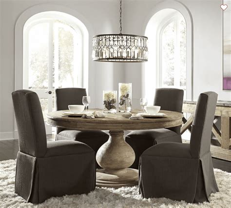 Round Pine Farmhouse Table Recycled Pine Round Dining Table