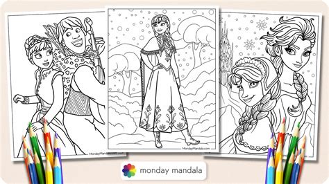 Elsa And Anna Coloring Pages For Kids [2025]