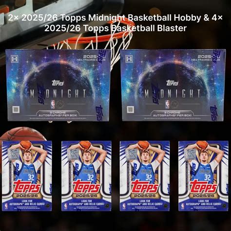 Basketball Break 362 - 2025-26 Topps Midnight Basketball 6 Box Mix PYT ...