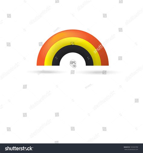 Three Color Rainbow Color German Flag Stock Vector (Royalty Free ...