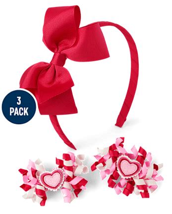 Girls 3-Piece Hair Set - Mini Valentine - MULTI | Gymboree