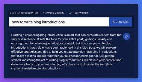 Image result for Create an Introduction Generator