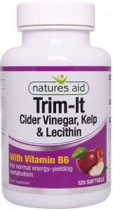 Natures Aid Trim It Cider Vinegar, Kelp And Lecithin With Vitamin B6 ...