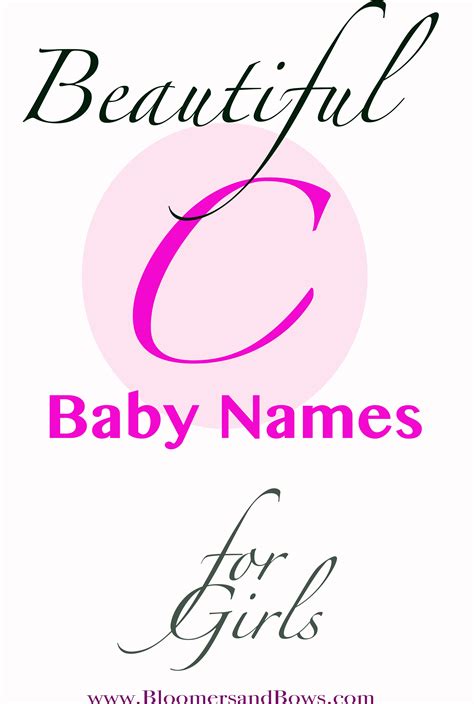 Girl Names that Start with C - Good Life of a Housewife | Baby girl c ...
