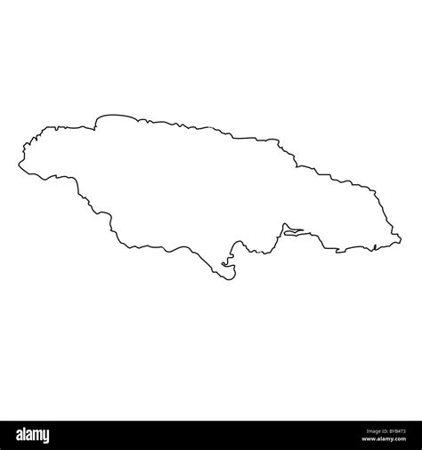 Jamaican Map Outline