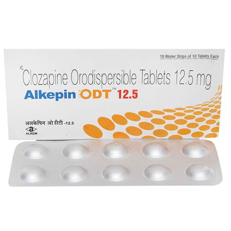 Alkepin ODT 12.5 Tablet 10's Price, Uses, Side Effects, Composition ...