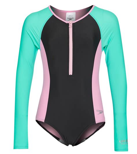 Girl Long Sleeve One Piece Swimsuit at Ella Reibey blog