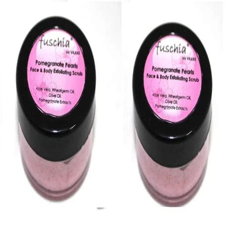 Fuschia - Pomegranate Pearls - Face & Body Exfoliating Scrub -15g(PACK ...