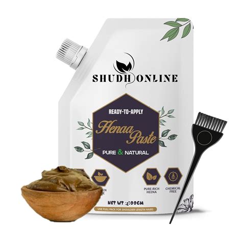 Buy Shudh Online Fresh Henna Paste Ready to Apply, Instant Mehendi for ...