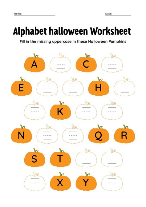 Halloween Activities Printable Worksheets - Printable Sight Words List