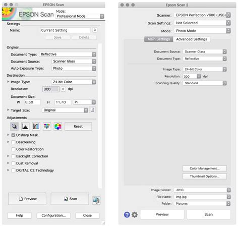 Using Epson Scan 的图像结果