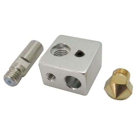 Buy Brand-New MK10 Hotend Kit for 3D Printer M7 Brass Nozzle and Throat ...