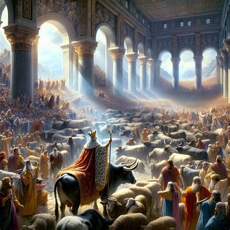 What does 2 Chronicles 7:5 mean? | Bible Art