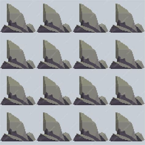 Pixel stone pattern | Premium Vector