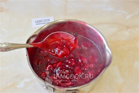 Конфитюр из вишни с крахмалом — рецепт с фото пошагово