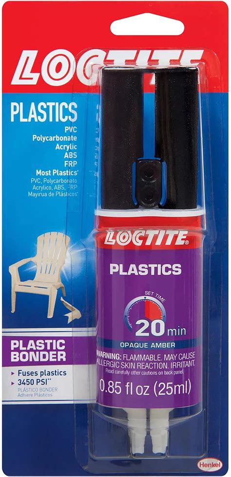 Loctite Epoxy Plastic Bonder 0.85-Fluid Ounce Syringe (1363118 ...