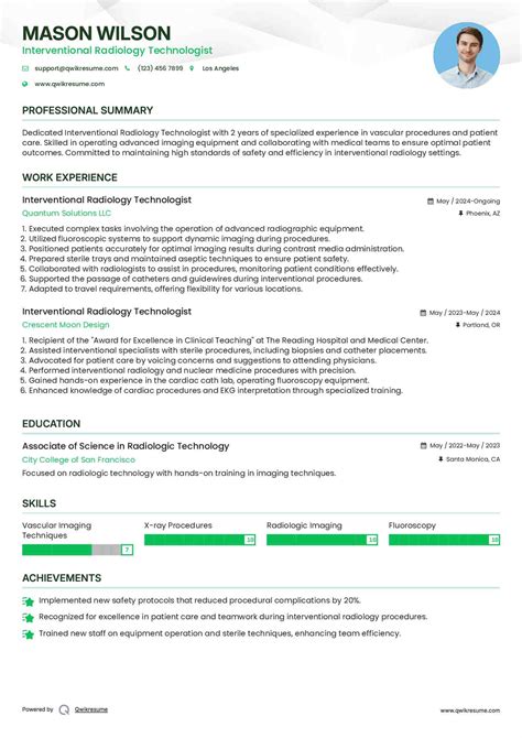 10+ Interventional Radiology Technologist Resume Samples & Templates ...