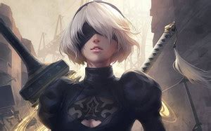 Anime Girls Nier Automata B Nier Automata Matte Finish Poster Paper ...