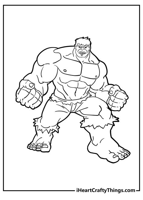 Hulk Christmas Coloring Pages