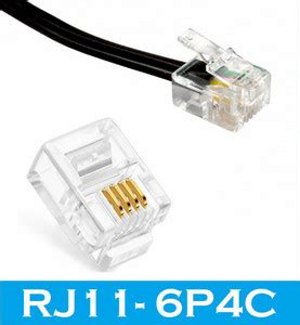 Tech-X 75pcs Telephone Plug 4 Pin RJ11 6P4C Modular Plug Telephone ...