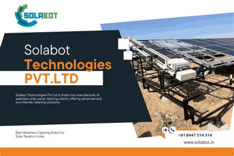 Best Waterless Cleaning Robot for Solar Panels in India