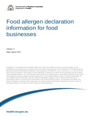 4. Food and drug labelling, education and training and ... Doc Template ...