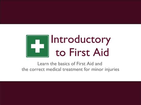 Image result for Introduction of First Aid Slides
