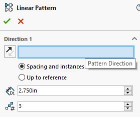 Image result for Linear Pattern Feature SolidWorks