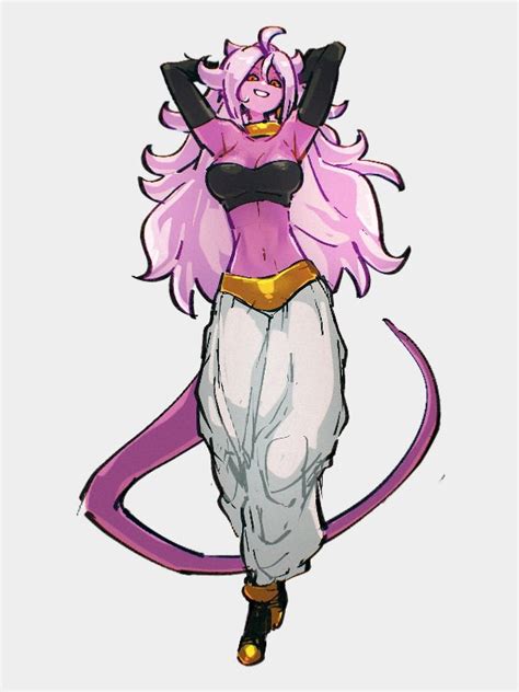 android 21 and majin android 21 (dragon ball and 1 more) drawn by ...