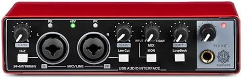 Digimore 2 Channel Audio Interface | Premium Mic Pre-Amps | 48V Phantom ...