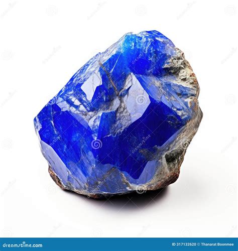 A Shiny Lapis Lazuli Nugget With A Deep Blue Hue And Glossy Surface ...