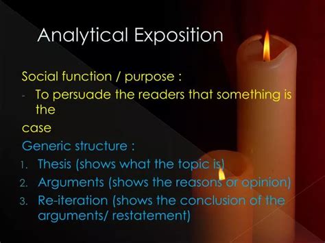 Image result for Analytical Exposition Examples
