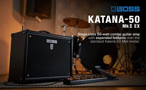 BOSS KATANA-50 MkII EX Guitar Amplifier | 50-Watt Combo Amp | GA-FC/GA ...